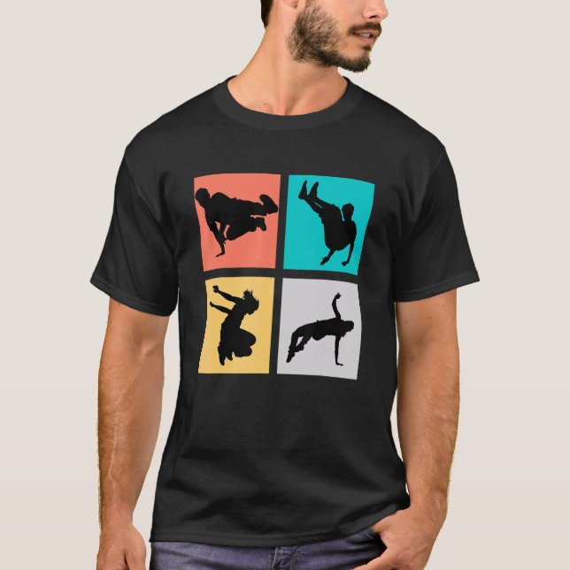 Fließend in Parkour T-Shirt (Vorderseite)