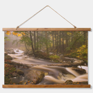 Fließende Bäche Appalachian Trail Vermont Wandteppich Mit Holzrahmen