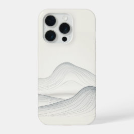 Fließende Bergkette Kontinuierliche Linie iPhone 15 Pro Hülle