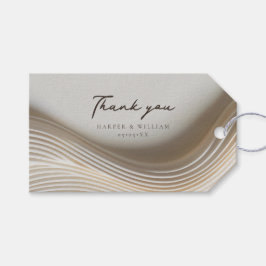 fließende Elfenbeinhochzeit danke Geschenkanhänger