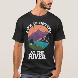 Fließendes Zitat-Camping T-Shirt