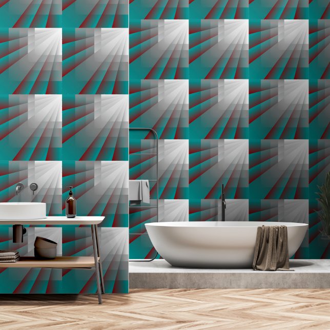 Fließgeschwindigkeiten Tapete (Badezimmer)