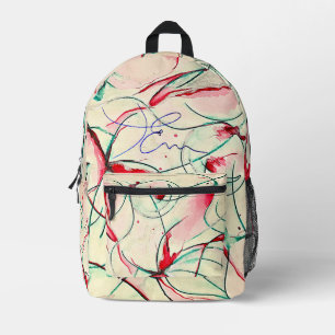 Fließstrich 1 bedruckter rucksack
