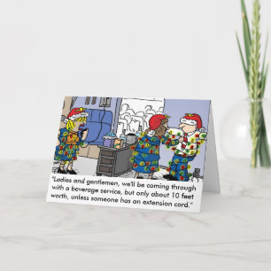 Flight Attendant Christmas Lights Grußkarte Feiertagskarte