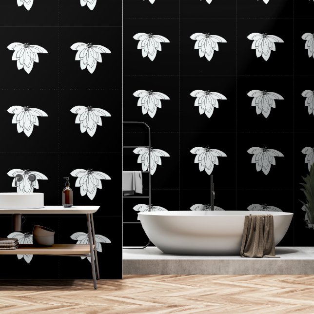FLIGHT Black Tapete (Badezimmer)