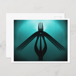 Flight (Cutlery Abstrakt) Postkarte
