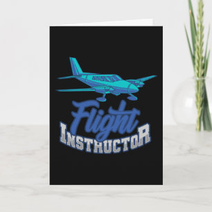 Flight Instructor CFI Pilot Trainer Aviation Karte