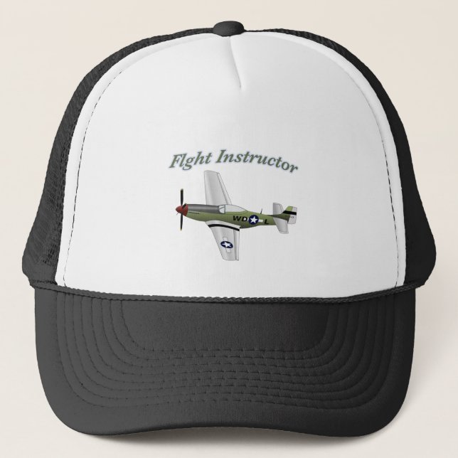 Flight Instructor Hat Truckerkappe (Vorderseite)