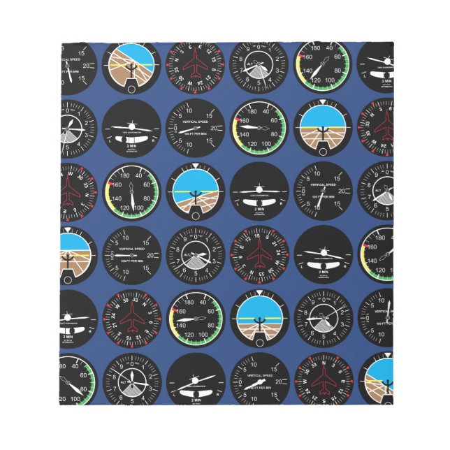 Flight Instruments Notizblock (Vorderseite)