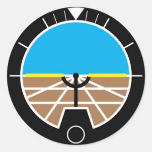 Flight Instruments Runder Aufkleber