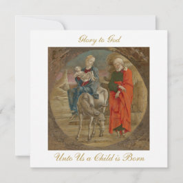 Flight into Egypt Christian Christmas Greeting Karte