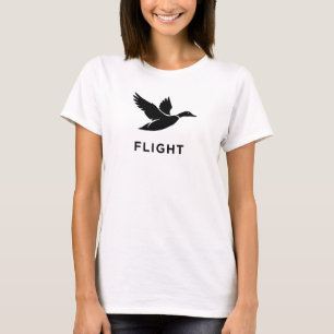 FLIGHT Minimalistische Silhouette einer fliegenden T-Shirt