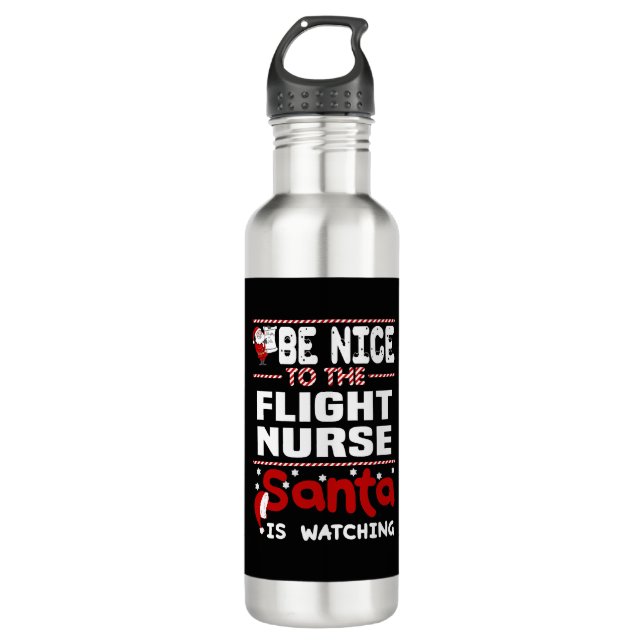 Flight Nurse Edelstahlflasche (Vorderseite)