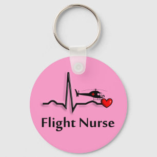 Flight Nurse QRS & Helicopter Design Schlüsselanhänger