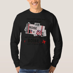 Flight Ticket Boise Girl aus Boise Boarding Pass T-Shirt