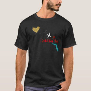 Flight Travel Sanibel Island Florida Familienfreun T-Shirt
