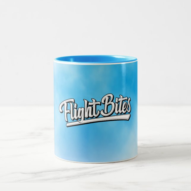 FlightBites-Tasse Zweifarbige Tasse (Mittel)