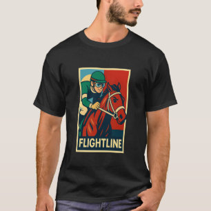 Flightline Pferd, Pferderennen, Del Mar, Santa Ani T-Shirt