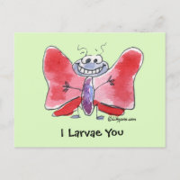 Flightthearischer Wünsche ich Larvae You Postcard