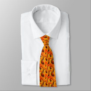 Flimmernde grafische Flammen Krawatte
