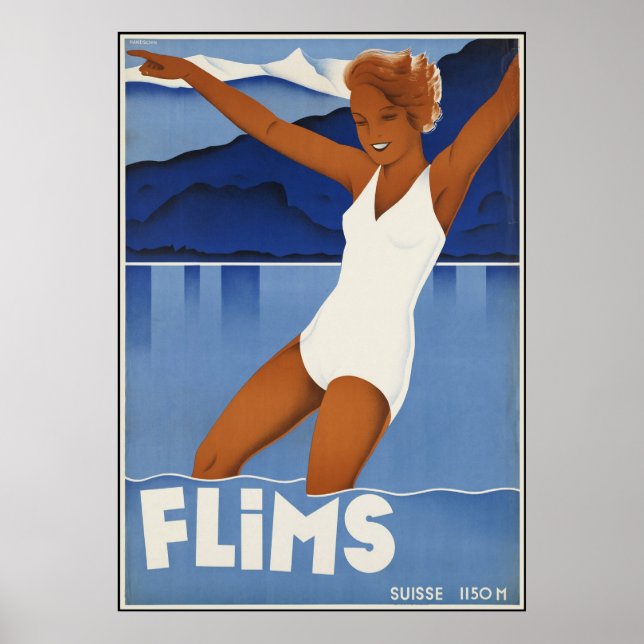 Flims Schweiz Poster (Vorne)