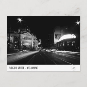 Flinders St. - Melbourne Postkarte