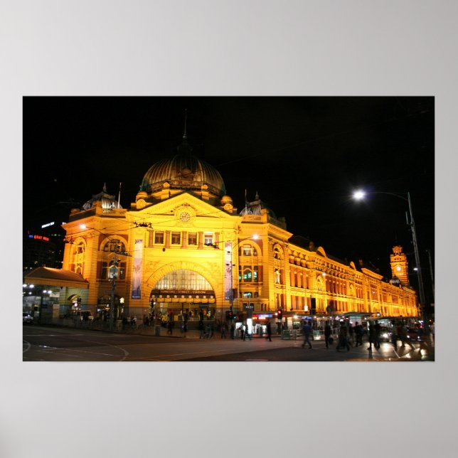 Flinders Station Melbourne Australia - Poster (Vorne)