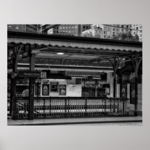 Flinders Street Station Platform Melbourne Poster
