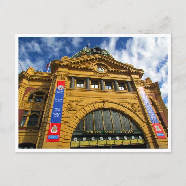 Flinders Street Station Postkarte (Vorderseite)