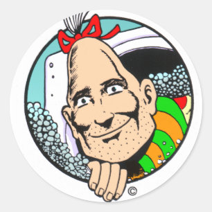 Flink der Pinhead Runder Aufkleber