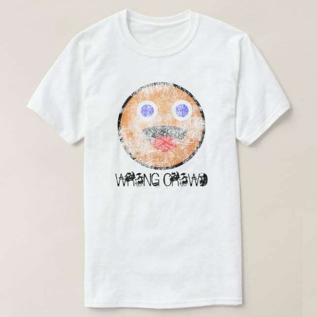 Flinke falsche Menge beunruhigt T-Shirt (Design vorne)