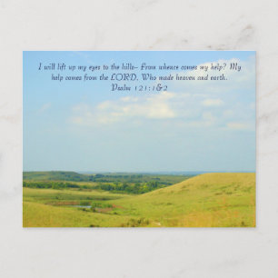 Flint Hills im Sommer Postkarte