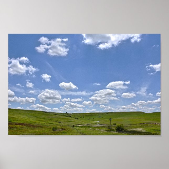 Flint Hills Ranch, Kansas Poster (Vorne)