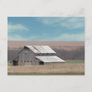 Flint Hills Scheune Postkarte