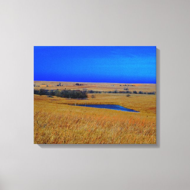 Flint HIlls von Kansas Canvas Print Leinwanddruck (Vorderseite)