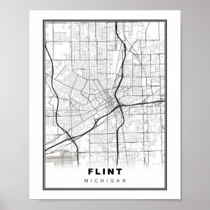 Flint-Karte Poster