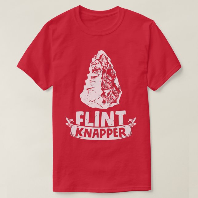 Flint Knapper Arrowhead Stone Sammler Geschichte  T-Shirt (Design vorne)