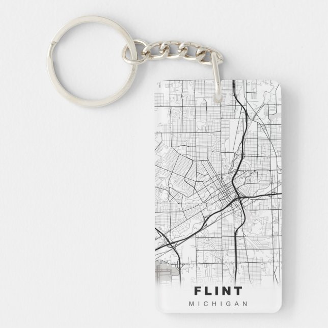 Flint Map Schlüsselanhänger (Vorderseite)