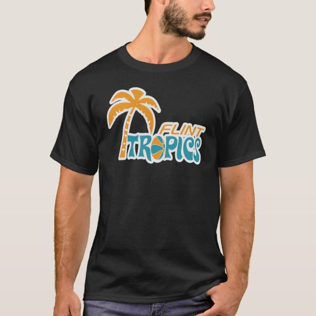 Flint Tropics Retro T-Shirt (Vorderseite)