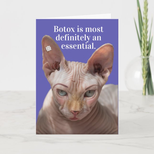 Flinte Katzenkuppe - Botox ist essenziell Karte (Vorderseite)
