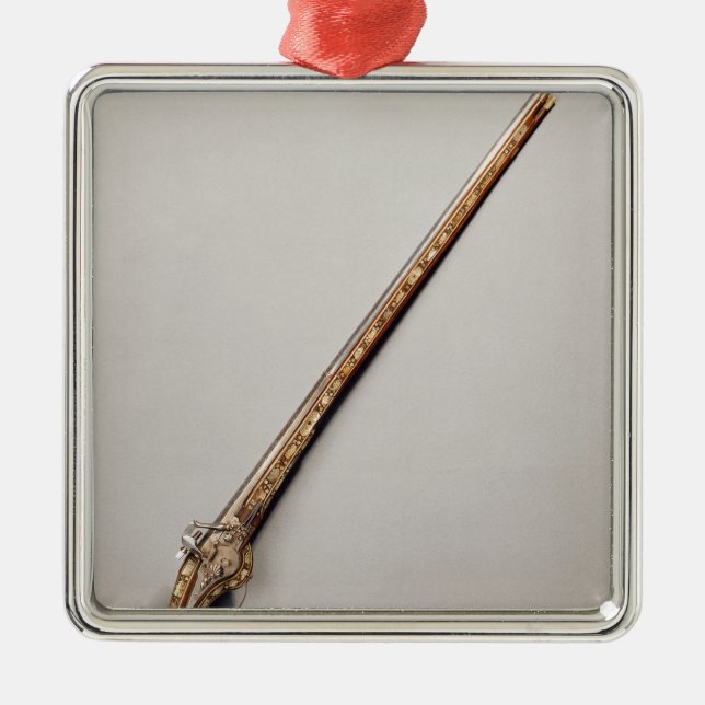 Flintlockgewehr Silbernes Ornament (Vorne)