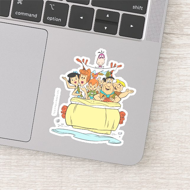 Flintstones Familientreppe Aufkleber (Detail)