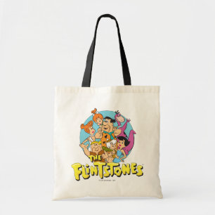 Flintstones und Rubbelfamilie Graphic Tragetasche