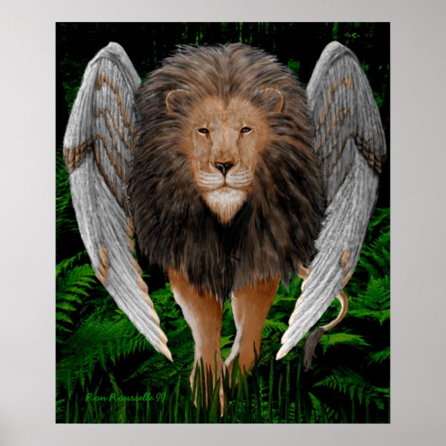 Flion Print (Winged Lion) Poster (Vorne)