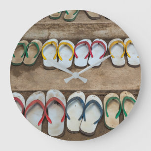 Flip Flop Sandles Große Wanduhr