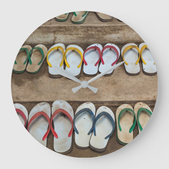 Flip Flop Sandles Große Wanduhr (Vorderseite)