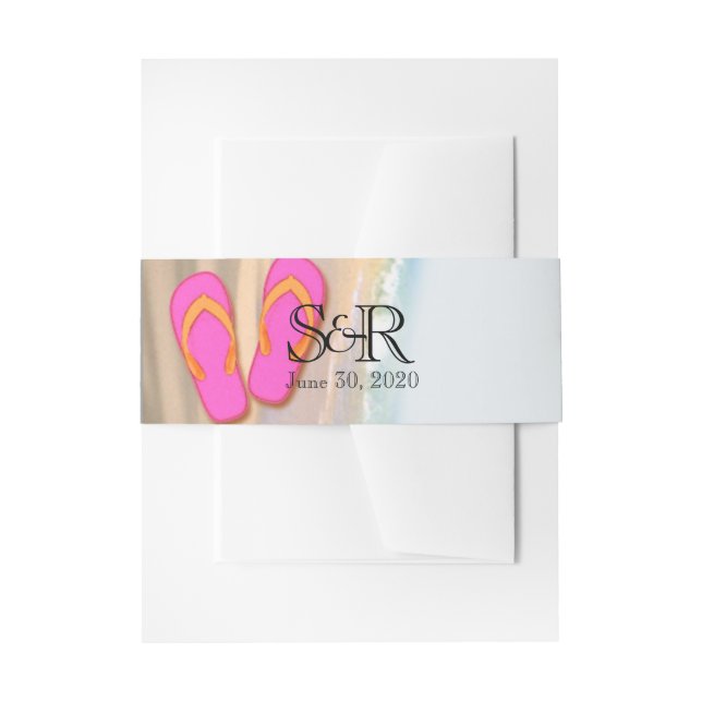 Flip Flops auf der Beach Wedding Bly Band (Vorderseite Beispiel)