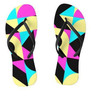 Flip Flops aus Bauhaus Inspiriert Geometric Muster