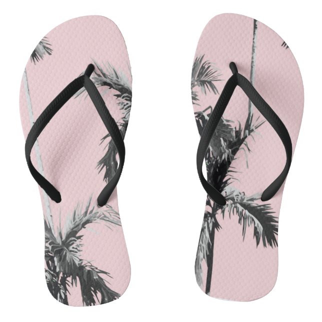 Flip Flops aus rosa Palm (Fußbett)