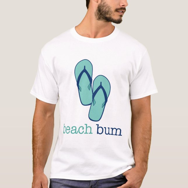 Flip Flops Beach Bum T-Shirt (Vorderseite)